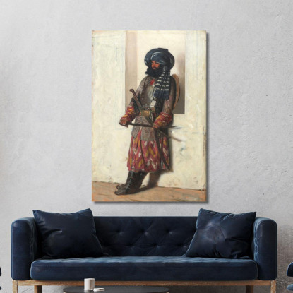 Personale Di Sicurezza Dell'Afghanistan Vasily Vereshchagin vvr47 quadro stampato su tela