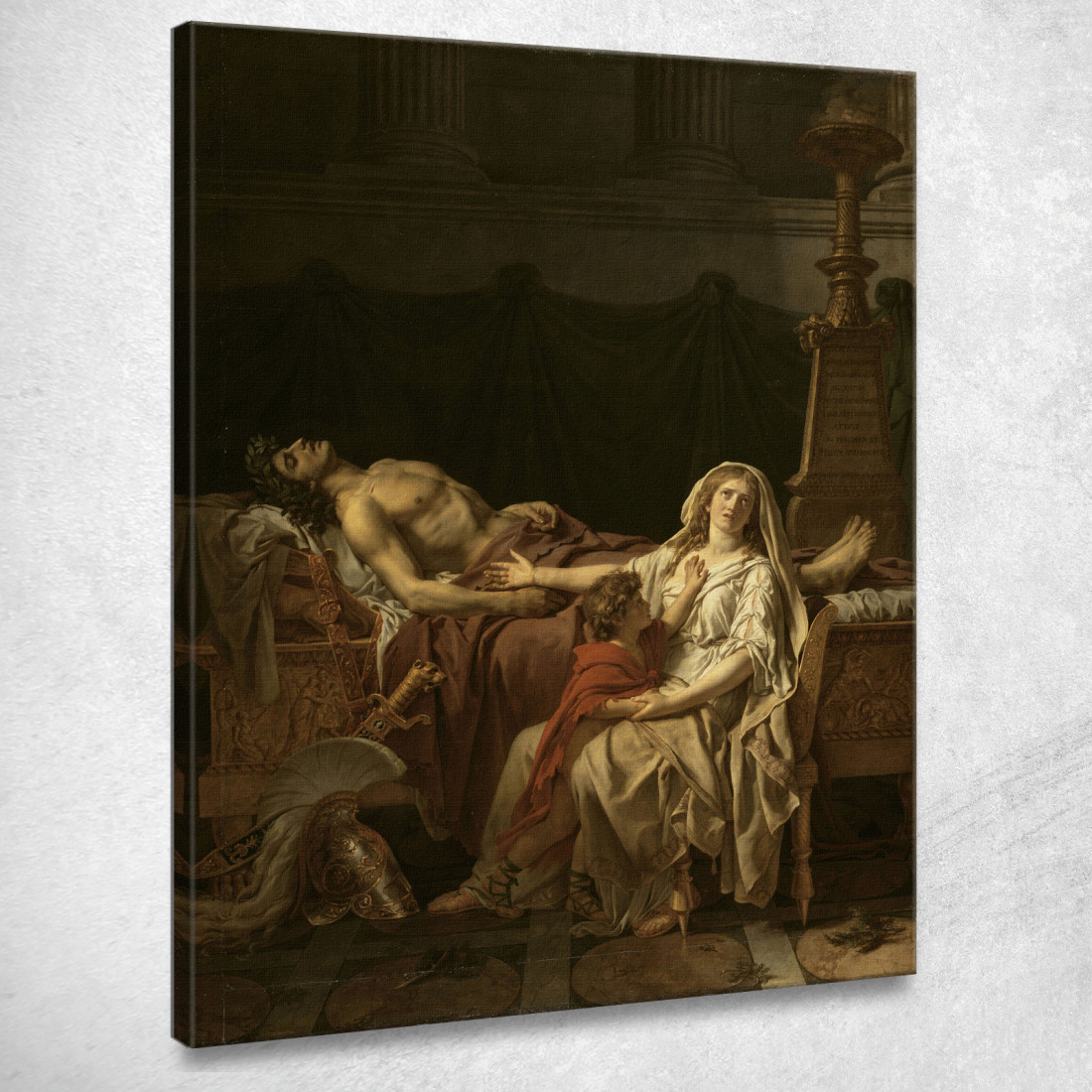 Andromaca Piange Ettore Jacques Louis David jld2 quadro stampato su tela