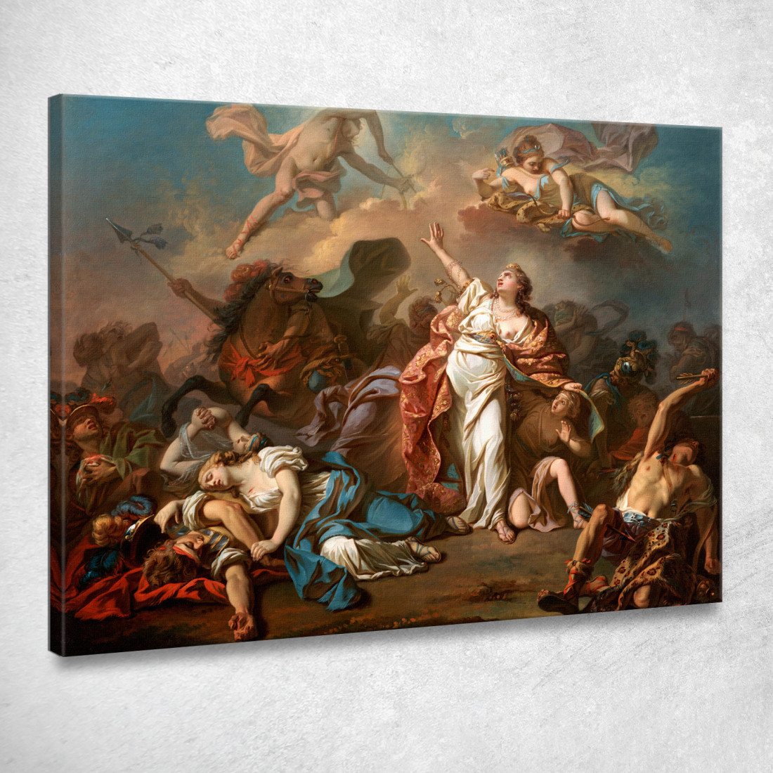 Apollo E Diana Attaccano I Figli Di Niobe Jacques Louis David jld3 quadro stampato su tela Apollo E Diana Attaccano I Figli Di Niobe Jacques Louis David jld3 quadro stampato su tela