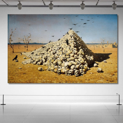 L'Apoteosi Della Guerra Vasily Vereshchagin vvr57 quadro stampato su tela