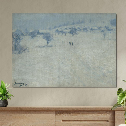 Paesaggio Invernale Vasily Vereshchagin vvr72 quadro stampato su tela