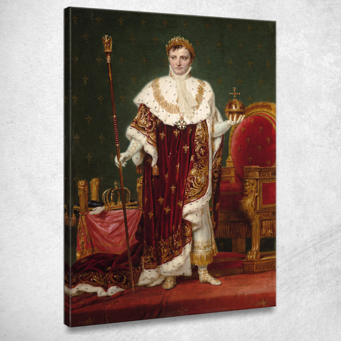L'Imperatore Napoleone I Jacques Louis David jld7 quadro stampato su tela L'Imperatore Napoleone I Jacques Louis David jld7 quadro stampato su tela