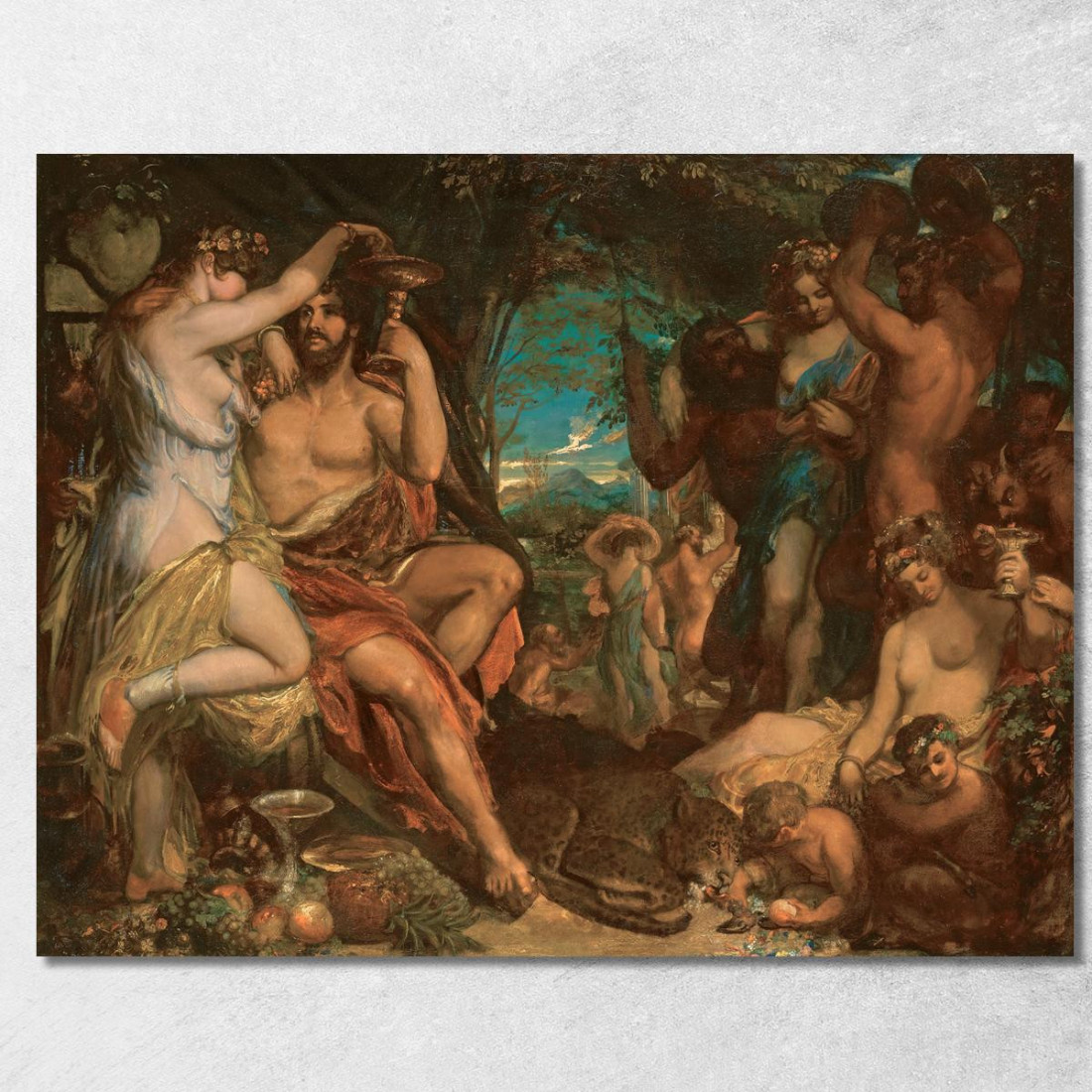 Una Festa Baccanale William Etty wet1 quadro stampato su tela Una Festa Baccanale William Etty wet1 quadro stampato su tela