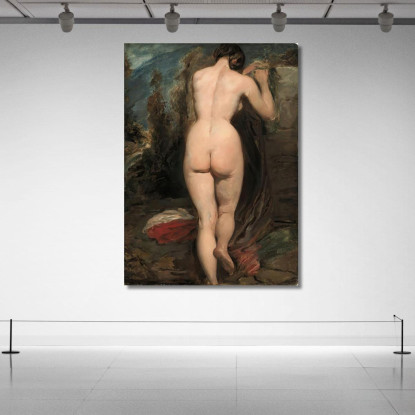 Nudo Femminile Visto Da Dietro William Etty wet6 quadro stampato su tela