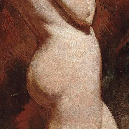 Nudo Inginocchiato William Etty wet8 quadro stampato su tela