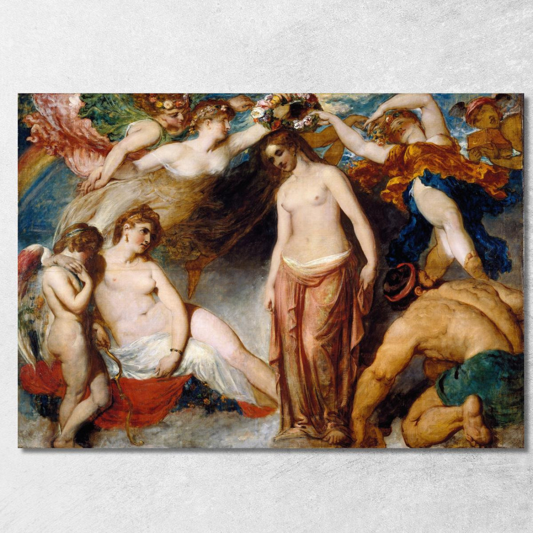 Pandora Incoronata Dalle Stagioni William Etty wet16 quadro stampato su tela