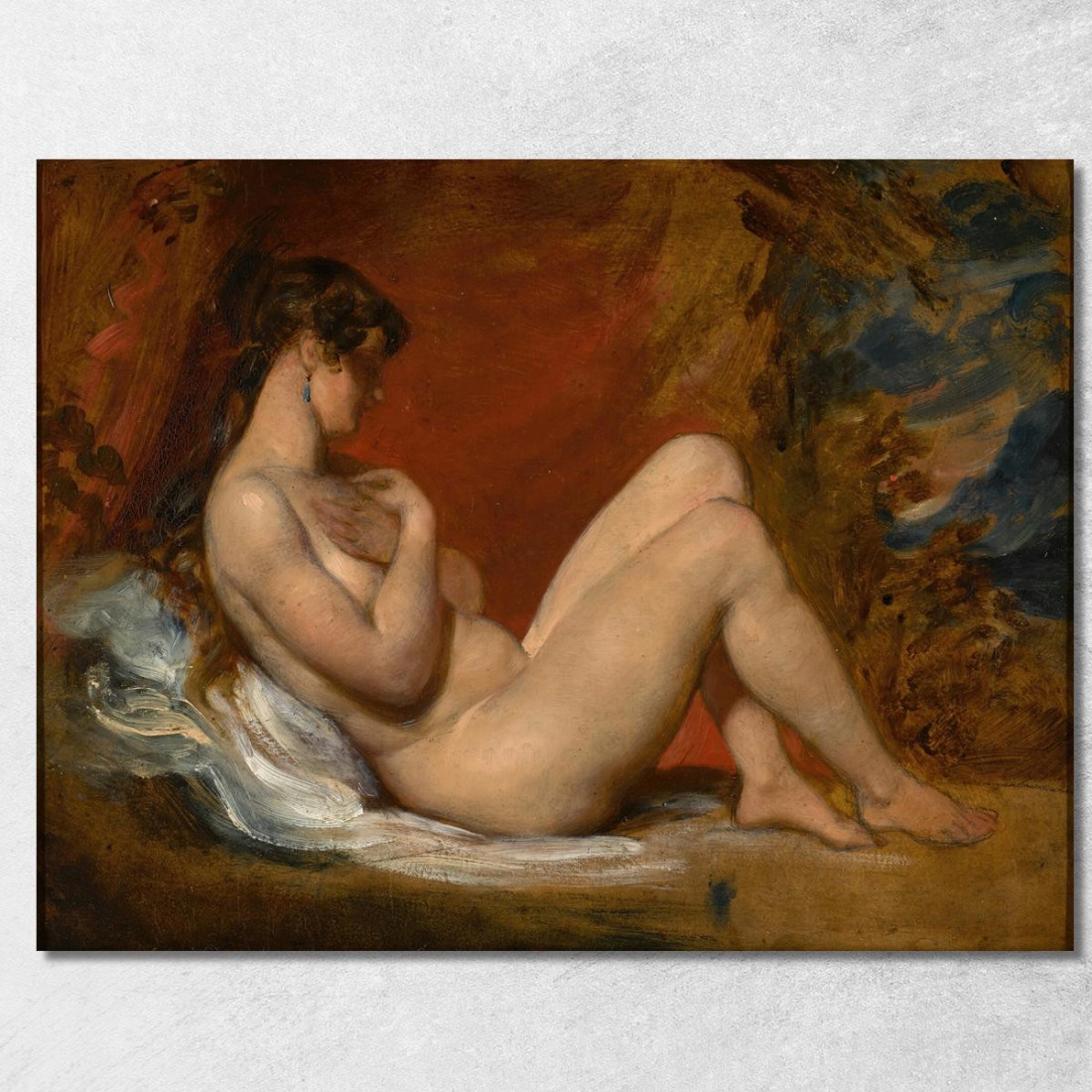 Nudo Femminile Sdraiato 2 William Etty wet20 quadro stampato su tela Nudo Femminile Sdraiato 2 William Etty wet20 quadro stampato su tela