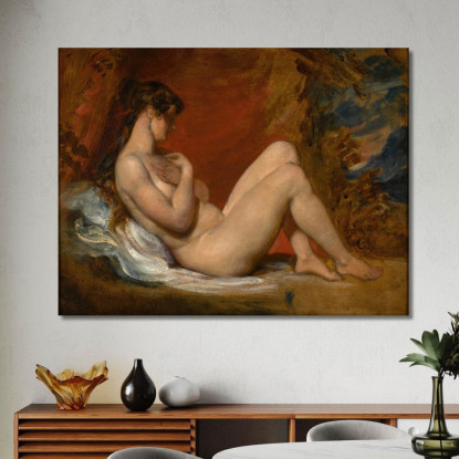 Nudo Femminile Sdraiato 2 William Etty wet20 quadro stampato su tela