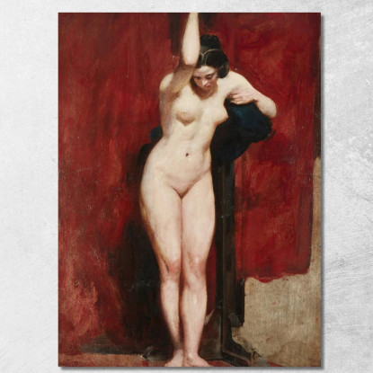 Nudo Accademico In Piedi William Etty wet32 quadro stampato su tela