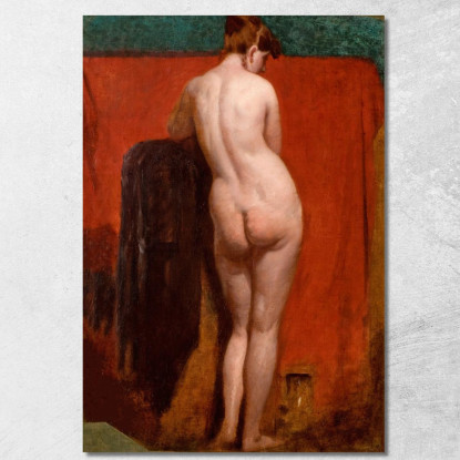 Nudo Femminile In Piedi 2 William Etty wet33 quadro stampato su tela