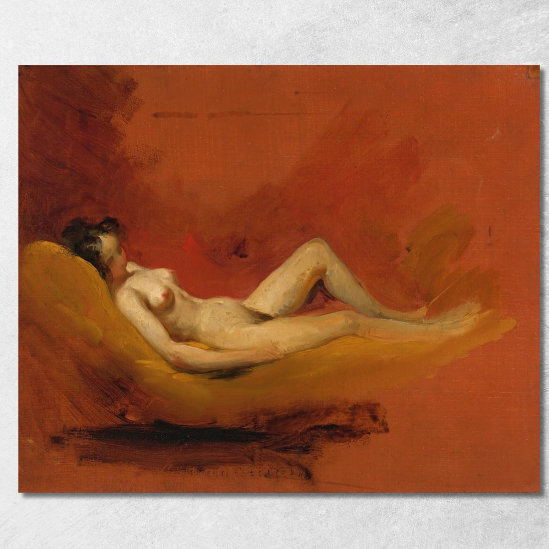 Studio Di Un Nudo Femminile William Etty wet38 quadro stampato su tela
