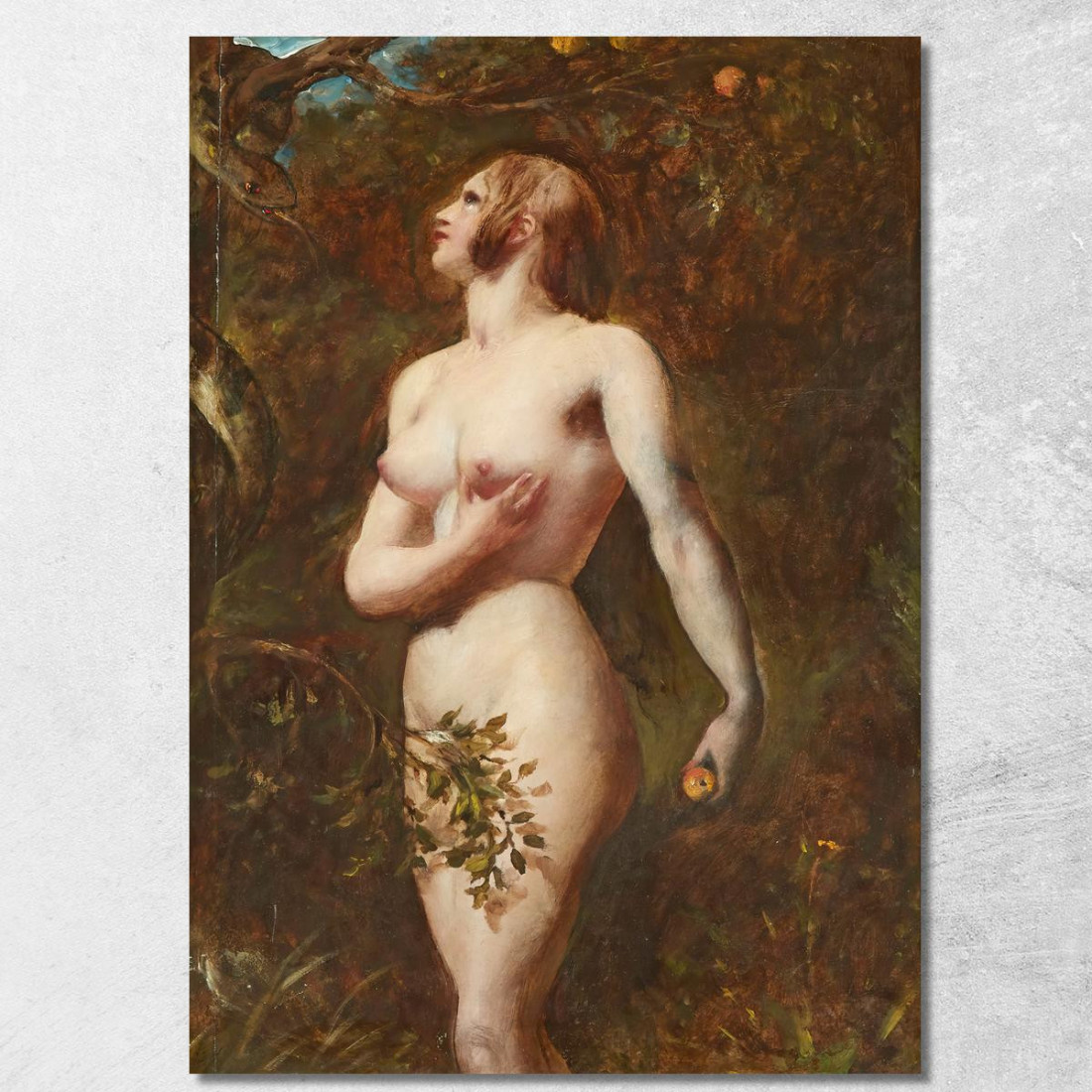 La Tentazione Di Eva Nel Giardino William Etty wet42 quadro stampato su tela La Tentazione Di Eva Nel Giardino William Etty wet42 quadro stampato su tela