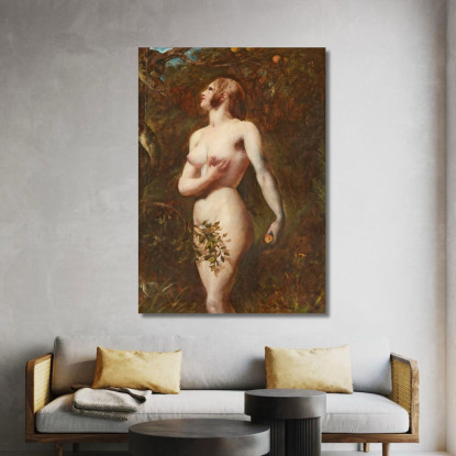 La Tentazione Di Eva Nel Giardino William Etty wet42 quadro stampato su tela