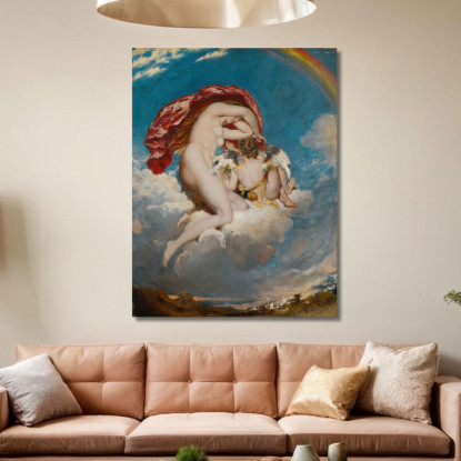Venere E Cupido Discendenti William Etty wet44 quadro stampato su tela