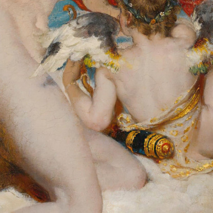 Venere E Cupido Discendenti William Etty wet44 quadro stampato su tela