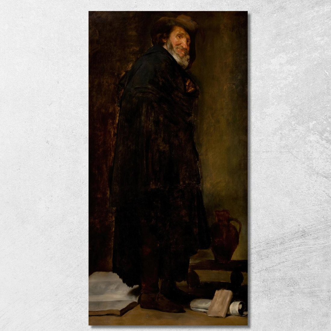 Copia Del Menippo Di Velázquez William Merritt Chase wmc14 quadro stampato su tela Copia Del Menippo Di Velázquez William Merritt Chase wmc14 quadro stampato su tela