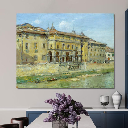 Firenze William Merritt Chase wmc19 quadro stampato su tela