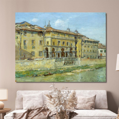 Firenze William Merritt Chase wmc19 quadro stampato su tela