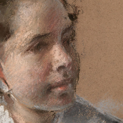 Testa Di Una Giovane Ragazza William Merritt Chase wmc26 quadro stampato su tela