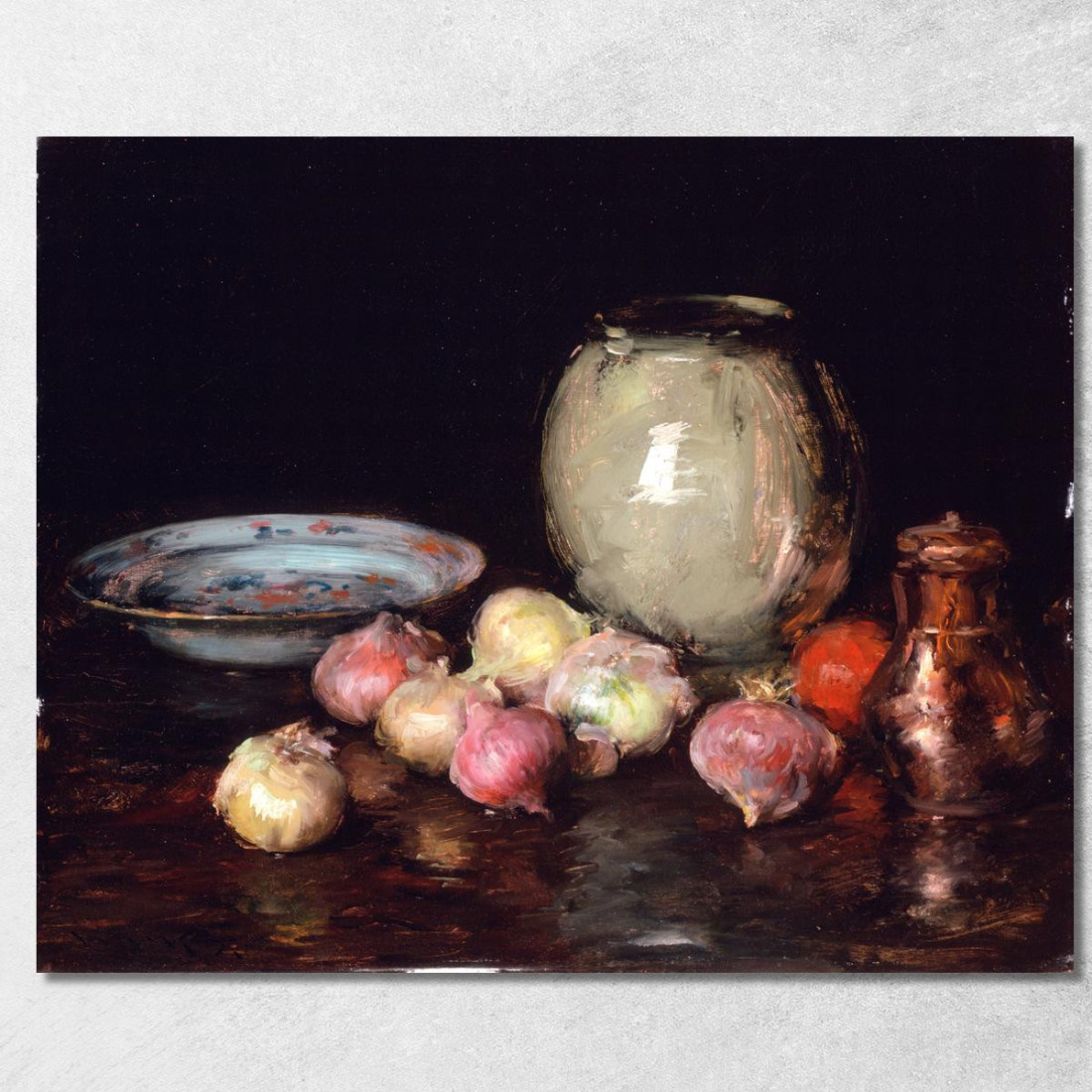 Solo Cipolle William Merritt Chase wmc32 quadro stampato su tela