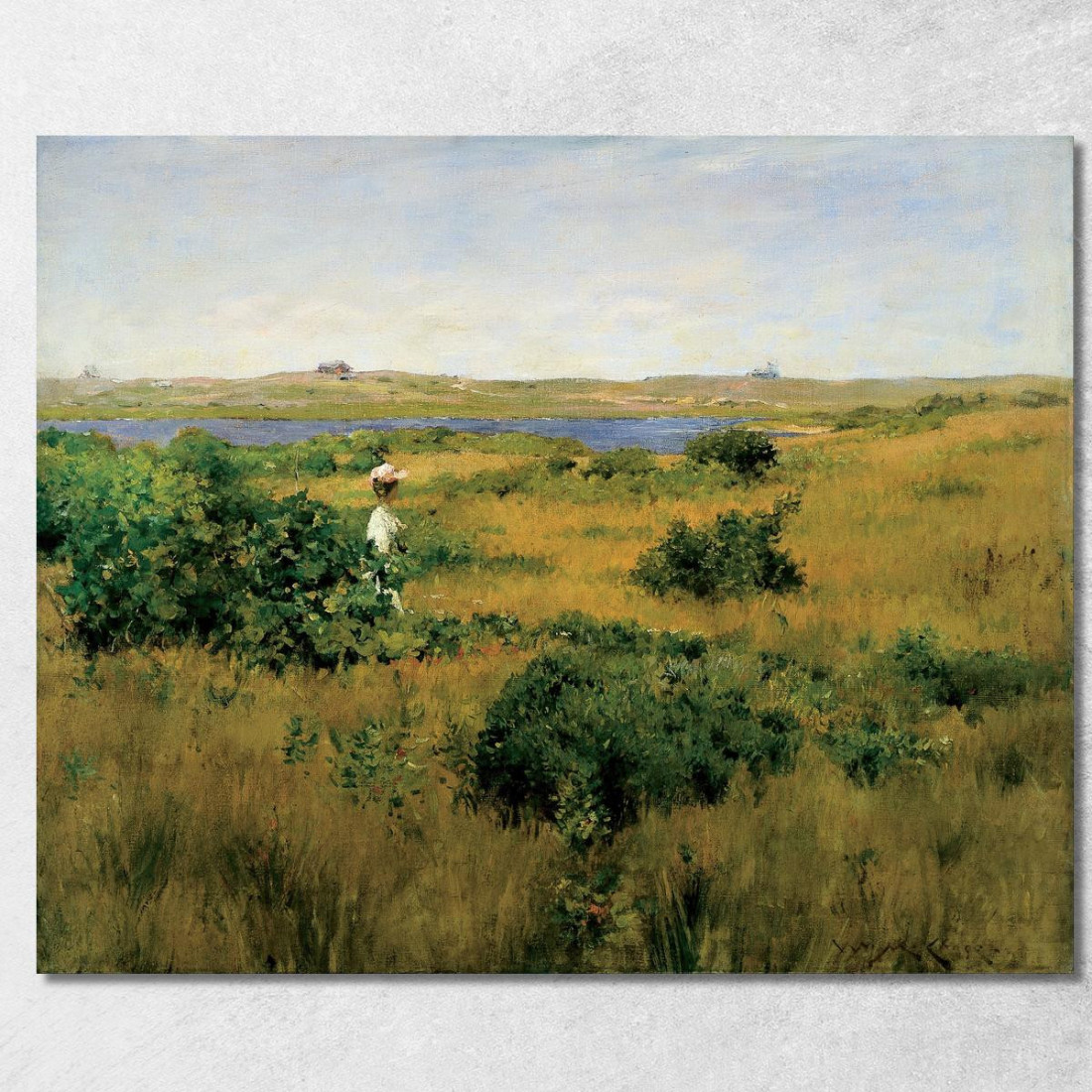 Estate A Shinnecock Hills William Merritt Chase wmc88 quadro stampato su tela Estate A Shinnecock Hills William Merritt Chase wmc88 quadro stampato su tela
