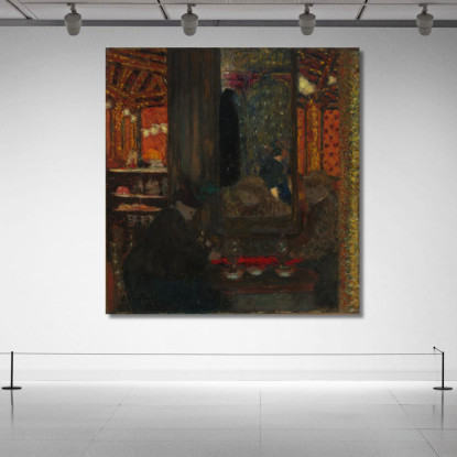 Al Caffè Édouard Vuillard evu7 quadro stampato su tela