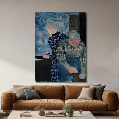 Interno Di Due Donne Édouard Vuillard evu21 quadro stampato su tela