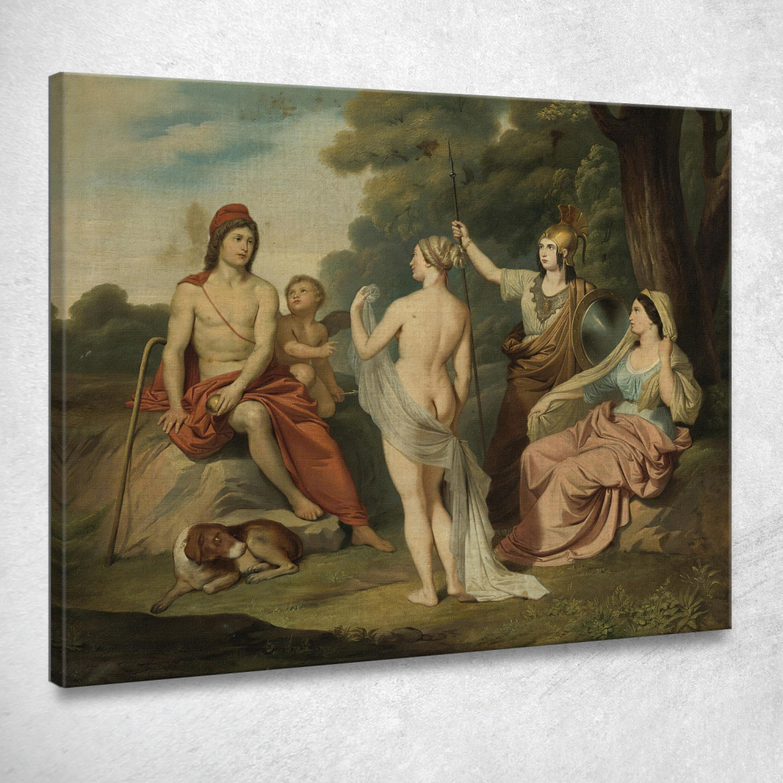 Il Giudizio Di Parigi Jacques Louis David jld43 quadro stampato su tela Il Giudizio Di Parigi Jacques Louis David jld43 quadro stampato su tela