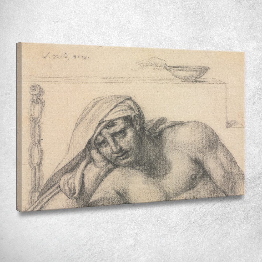 Il Prigioniero Jacques Louis David jld46 quadro stampato su tela Il Prigioniero Jacques Louis David jld46 quadro stampato su tela