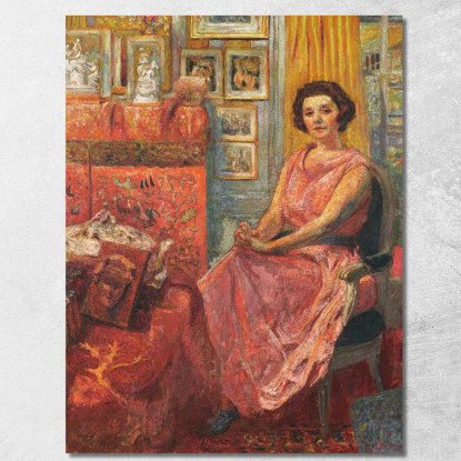 Madame Reine Bénard Édouard Vuillard evu105 quadro stampato su tela