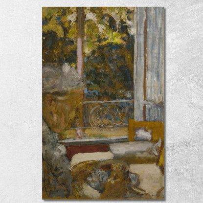 Madame Vuillard A Colazione A La Toquade Édouard Vuillard evu108 quadro stampato su tela