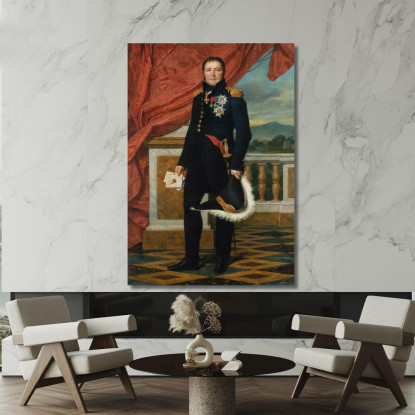 Ritratto Del Politico E Soldato Francese Étienne Maurice Gérard Jacques Louis David jld54 quadro stampato su tela