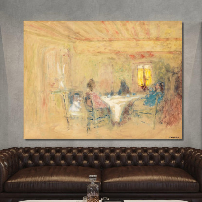 A Tavola Édouard Vuillard evu182 quadro stampato su tela