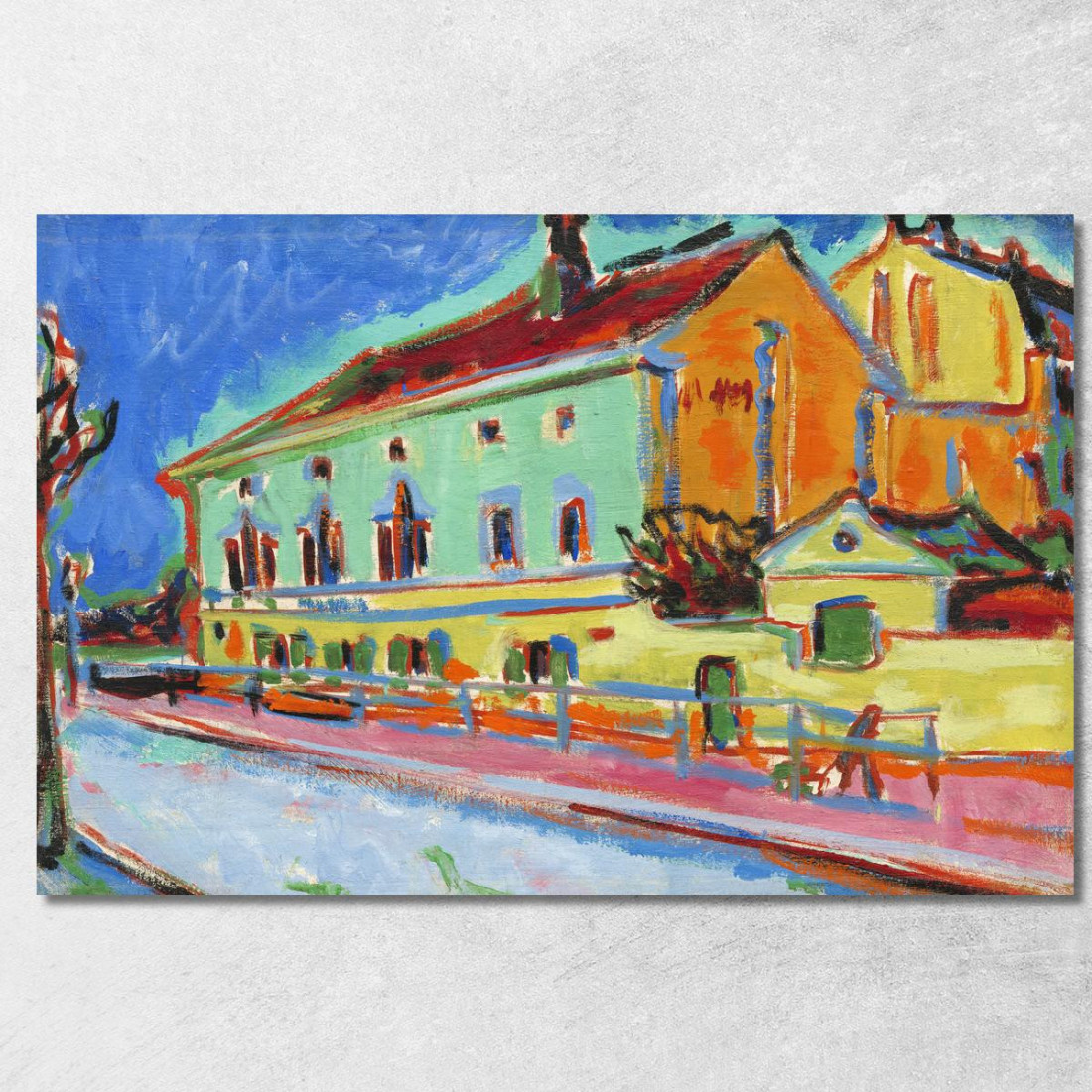 Dritto Della Sala Da Ballo Bellevue Ernst Ludwig Kirchner elk21 quadro stampato su tela Dritto Della Sala Da Ballo Bellevue Ernst Ludwig Kirchner elk21 quadro stampato su tela