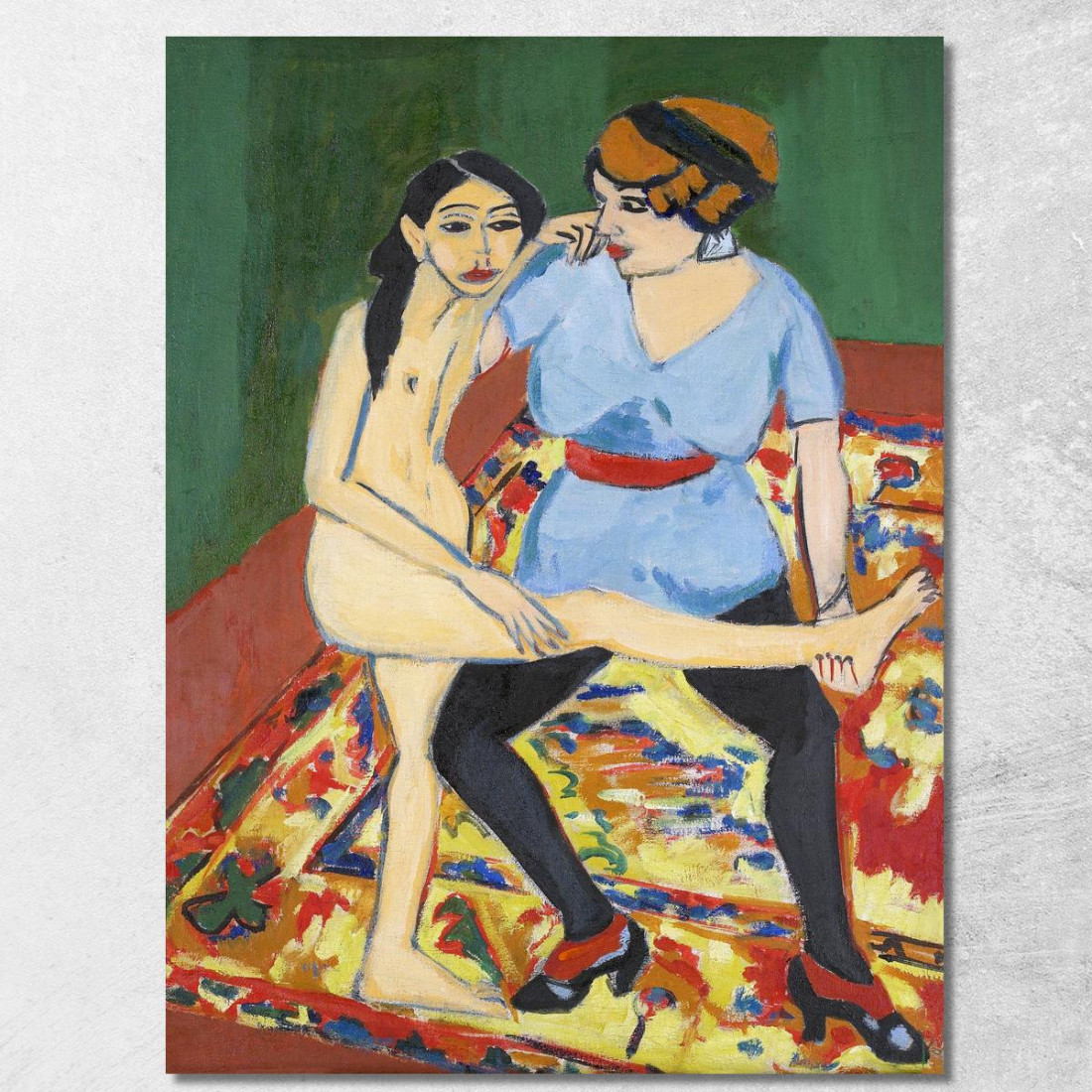 Formazione Sulla Danza Ernst Ludwig Kirchner elk23 quadro stampato su tela