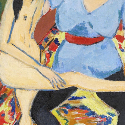 Formazione Sulla Danza Ernst Ludwig Kirchner elk23 quadro stampato su tela