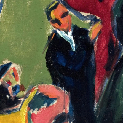 Taverna 1909 Ernst Ludwig Kirchner elk40 quadro stampato su tela