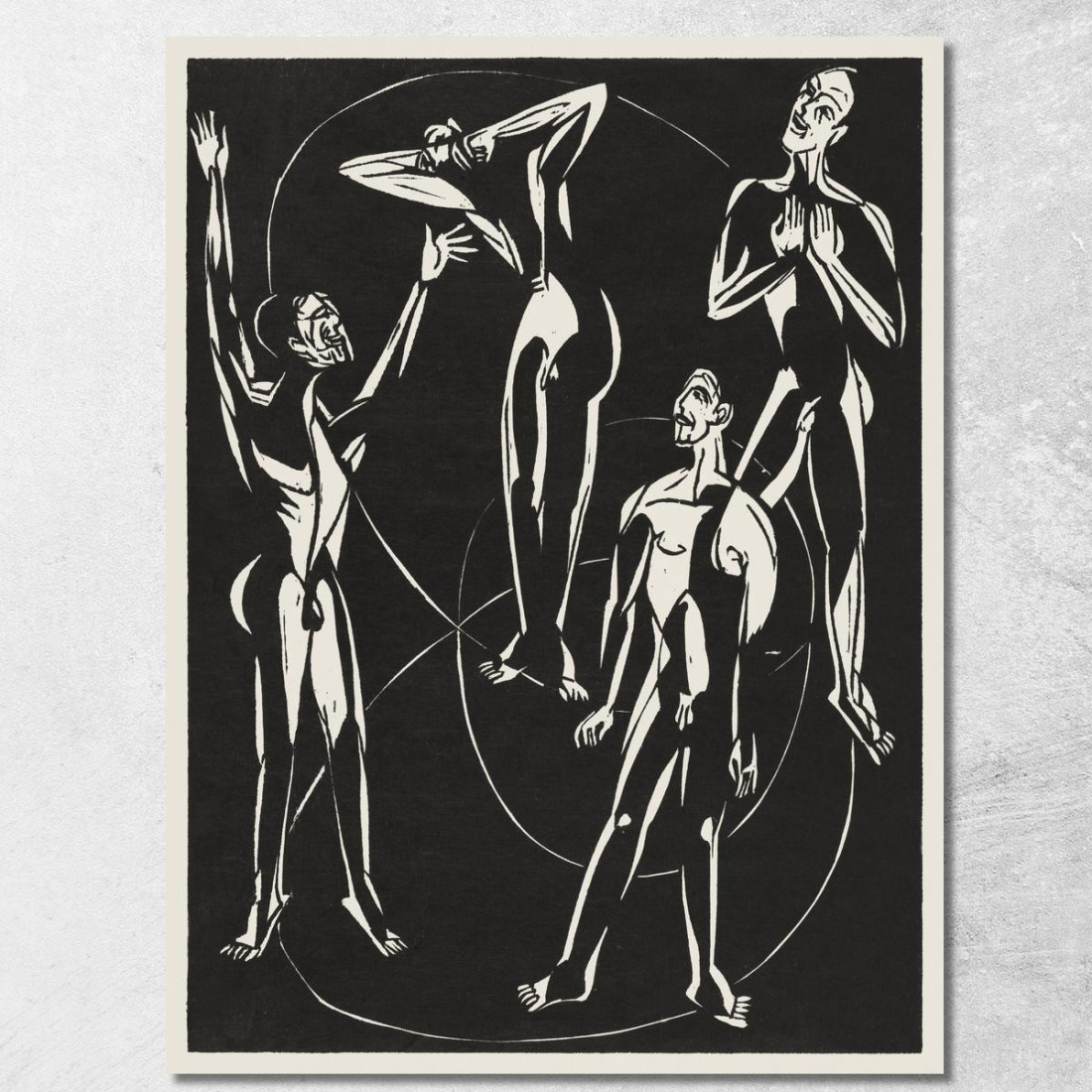 Sentimenti 1937 Ernst Ludwig Kirchner elk51 quadro stampato su tela Sentimenti 1937 Ernst Ludwig Kirchner elk51 quadro stampato su tela