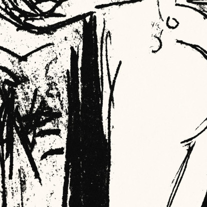 In Piedi Nudo In Una Stanza Ernst Ludwig Kirchner elk122 quadro stampato su tela