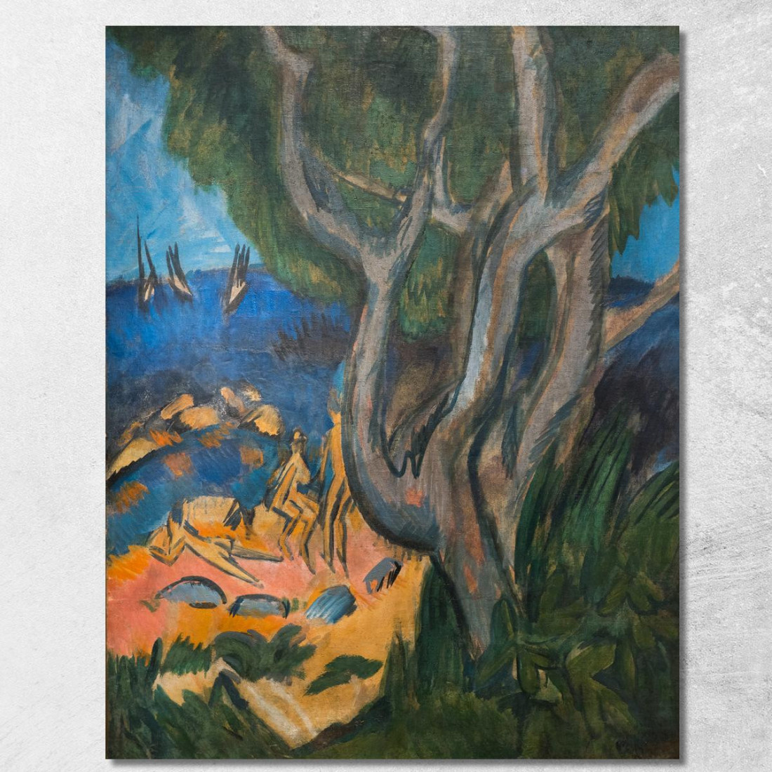 Nuotatori Sulla Spiaggia Di Fehmarn Ernst Ludwig Kirchner elk130 quadro stampato su tela Nuotatori Sulla Spiaggia Di Fehmarn Ernst Ludwig Kirchner elk130 quadro stampato su tela