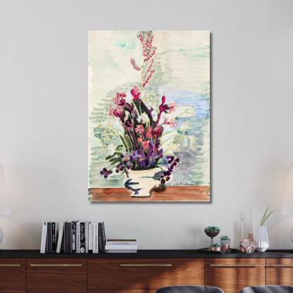 Vaso Di Fiori 1929 Ernst Ludwig Kirchner elk155 quadro stampato su tela