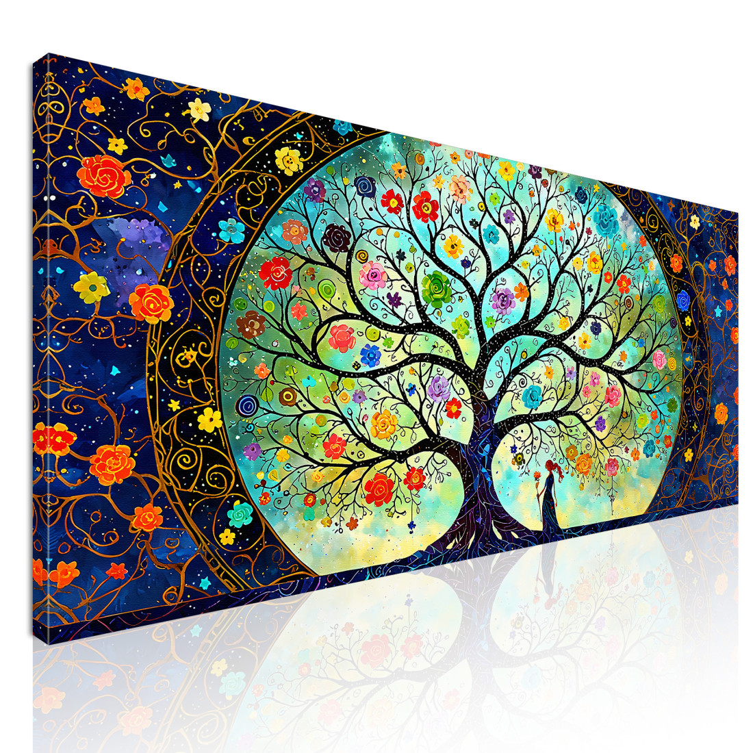 Quadro Albero Della Vita Floreale Fanciulla Con Capelli Rossi avt3 quadro stampato su tela Quadro Albero Della Vita Floreale Fanciulla Con Capelli Rossi avt3 quadro stampato su tela