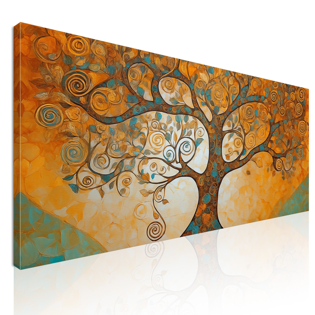 Quadro Albero Della Vita Tonalità Calde E Spirali avt5 quadro stampato su tela Quadro Albero Della Vita Tonalità Calde E Spirali avt5 quadro stampato su tela