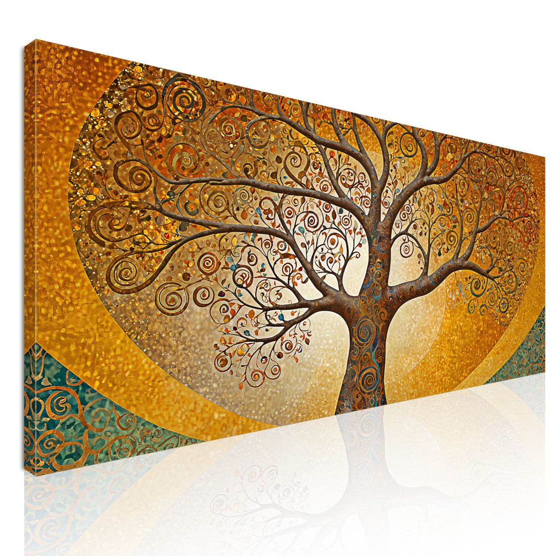 Quadro Albero Della Vita Cerchi Oro E Sfondo Astratto avt15 quadro stampato su tela Quadro Albero Della Vita Cerchi Oro E Sfondo Astratto avt15 quadro stampato su tela