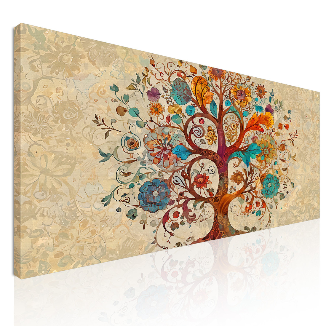 Quadro Albero Della Vita Fiori Vivaci Colorati avt21 quadro stampato su tela Quadro Albero Della Vita Fiori Vivaci Colorati avt21 quadro stampato su tela