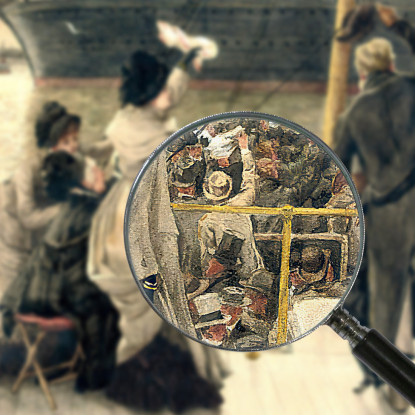 Arrivederci Sul Mersey James Tissot jts31 quadro stampato su tela