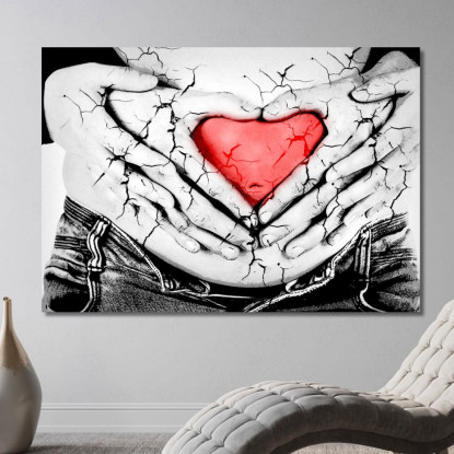 Quadro Astratto Amore In Un Abbraccio abs2 quadro stampato su tela