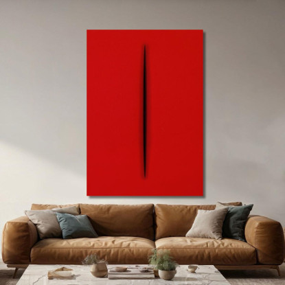 Quadro Astratto Fontana Rosso abs36 quadro stampato su tela