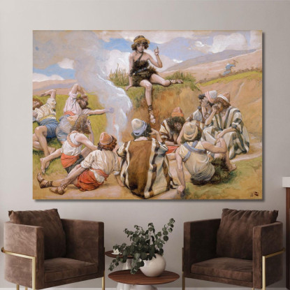 Giuseppe Rivela Il Suo Sogno Ai Suoi Fratelli James Tissot jts49 quadro stampato su tela