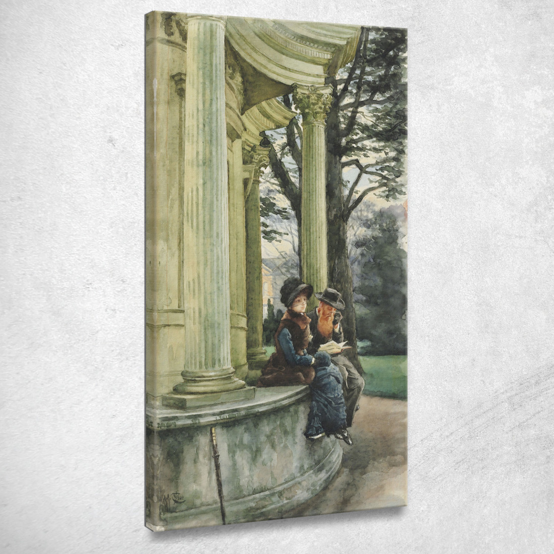 Kew Gardens Londra James Tissot jts51 quadro stampato su tela Kew Gardens Londra James Tissot jts51 quadro stampato su tela